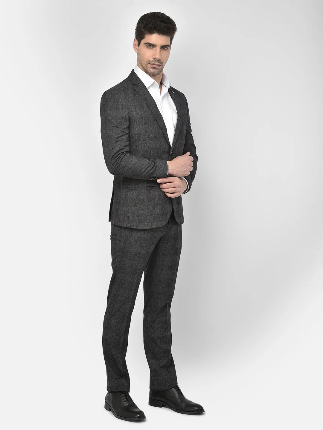 Grey Checked Suit