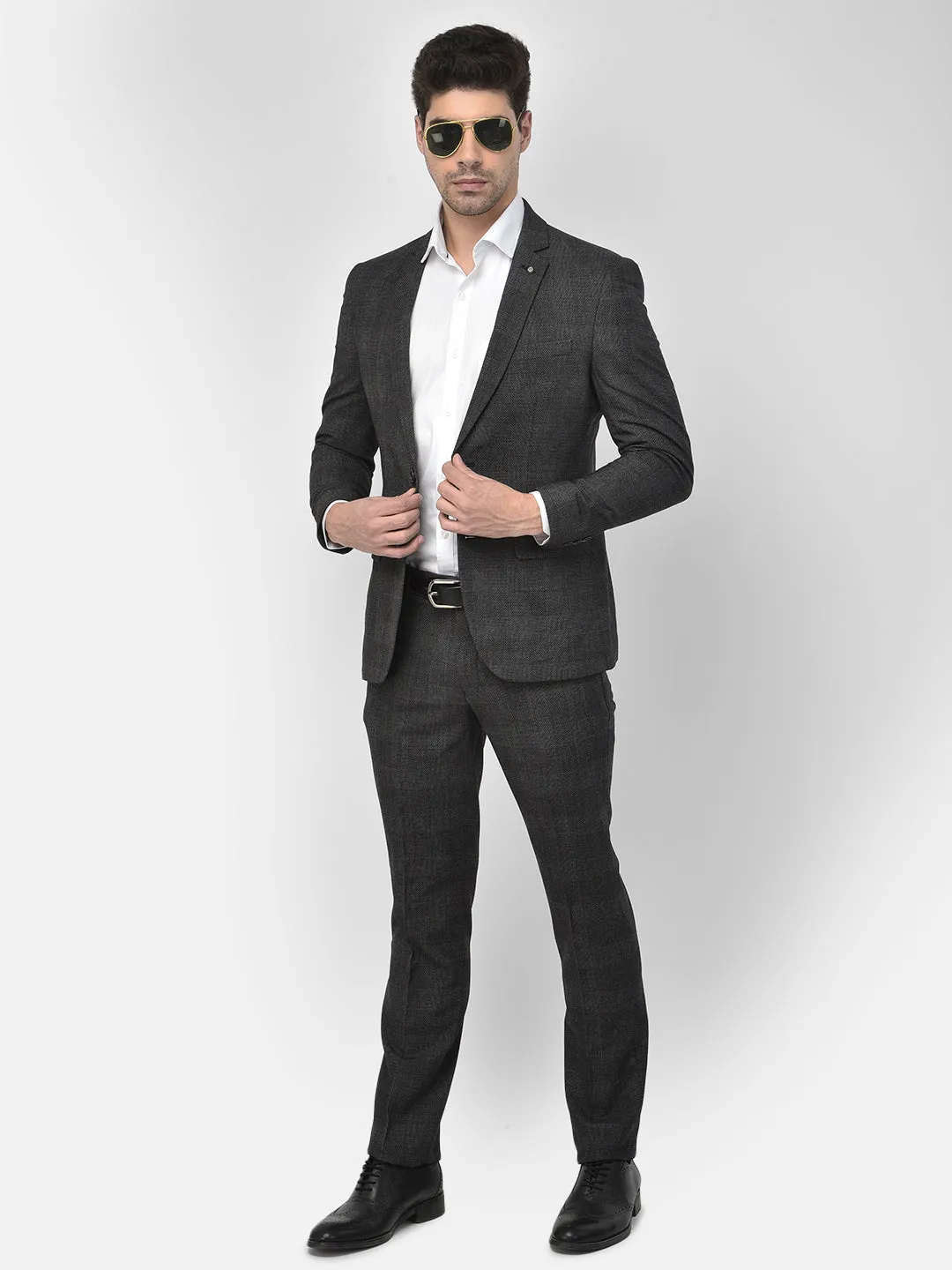 Grey Checked Suit