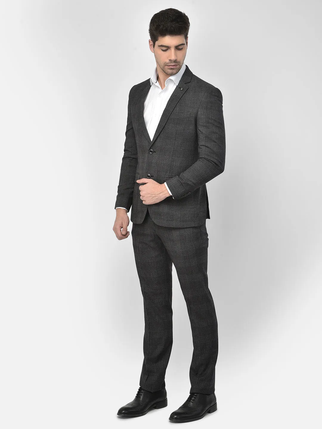 Grey Checked Suit