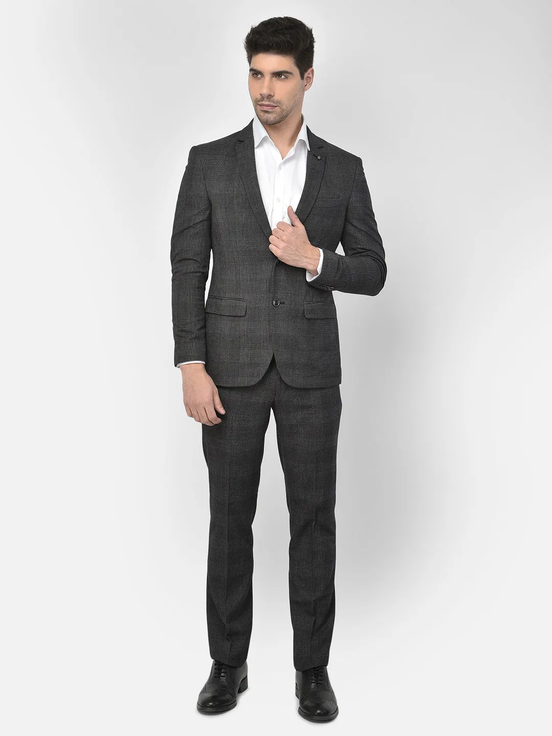 Grey Checked Suit