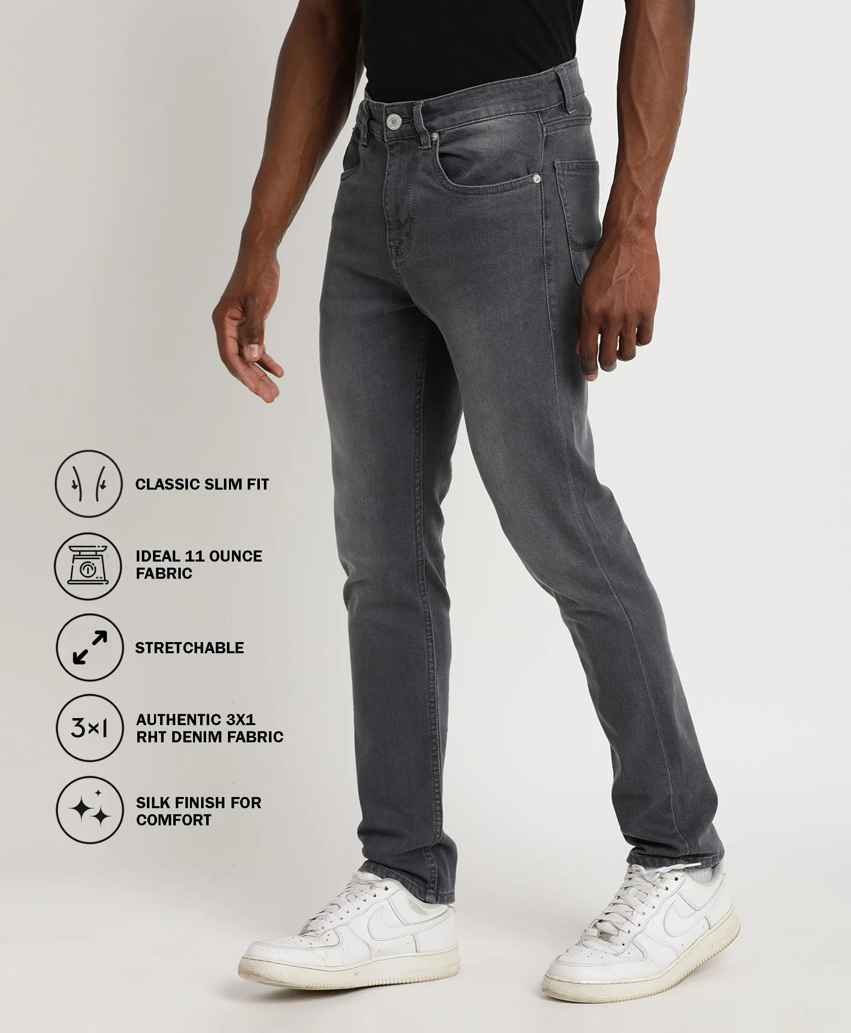 Grey Slim-fit Jeans