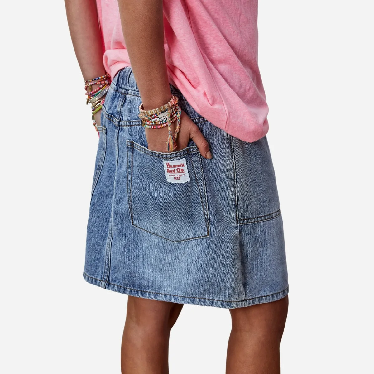 Hammill & Co Denim Skirt (Stonewash)