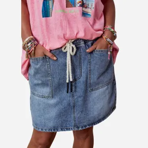 Hammill & Co Denim Skirt (Stonewash)