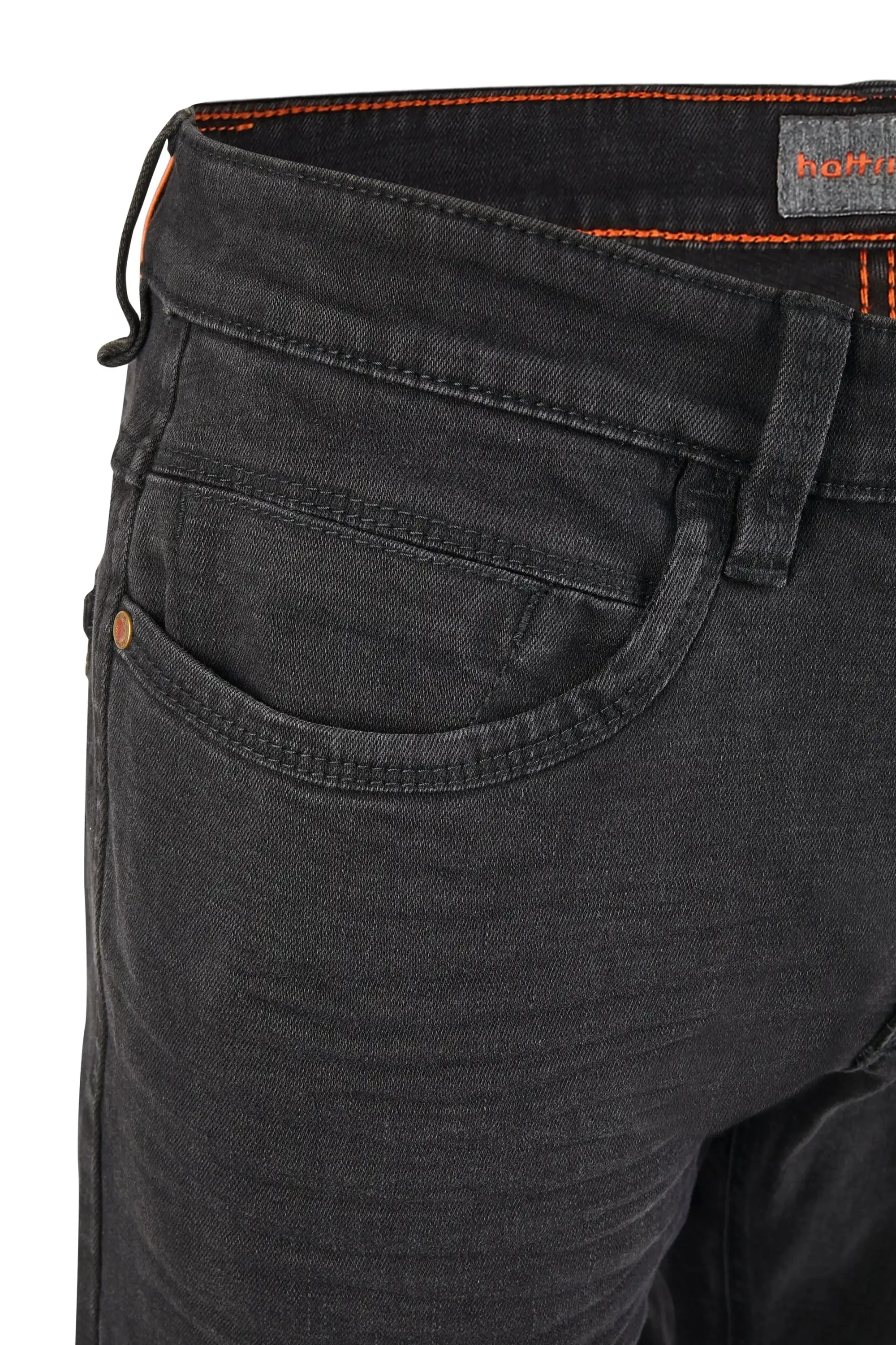 Hattric Men's Jeans Harris Slim Leg Stretch 688495 Black