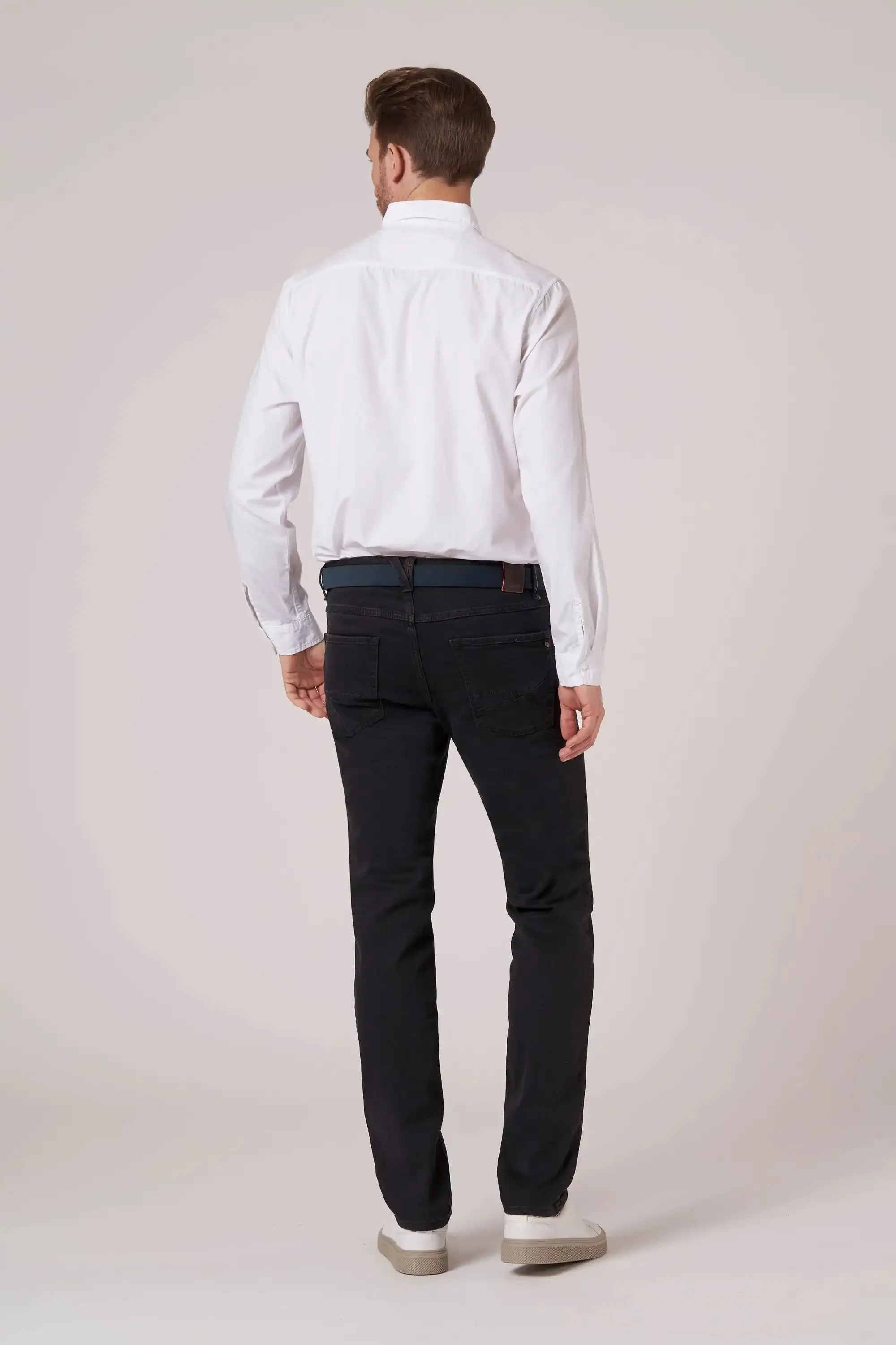 Hattric Men's Jeans Harris Slim Leg Stretch 688495 Black
