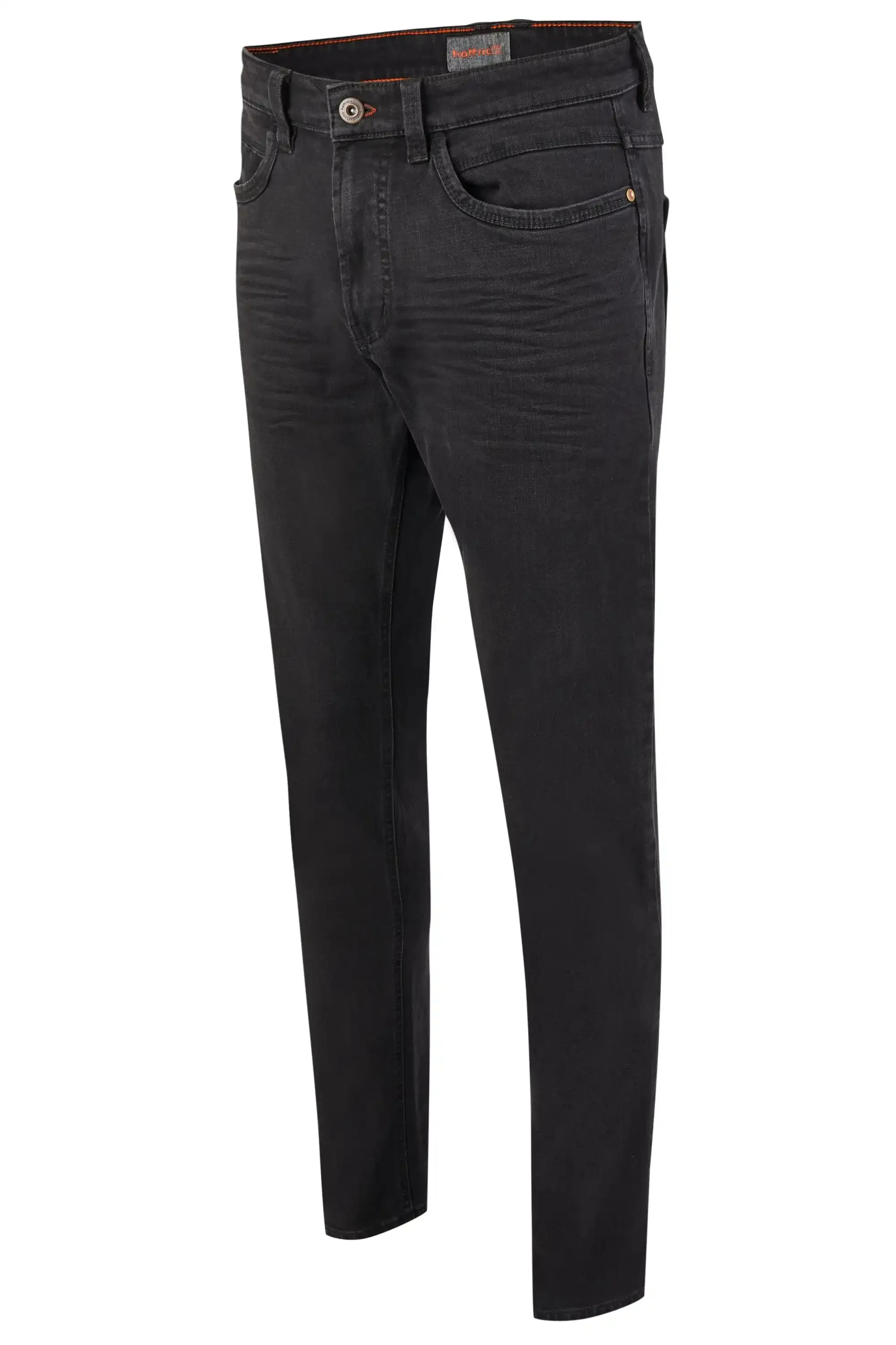 Hattric Men's Jeans Harris Slim Leg Stretch 688495 Black