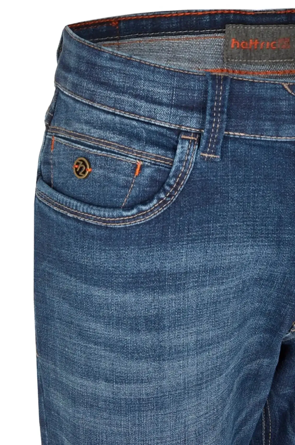 Hattric Men's Jeans Harris Slim Leg Stretch 688495 Blue