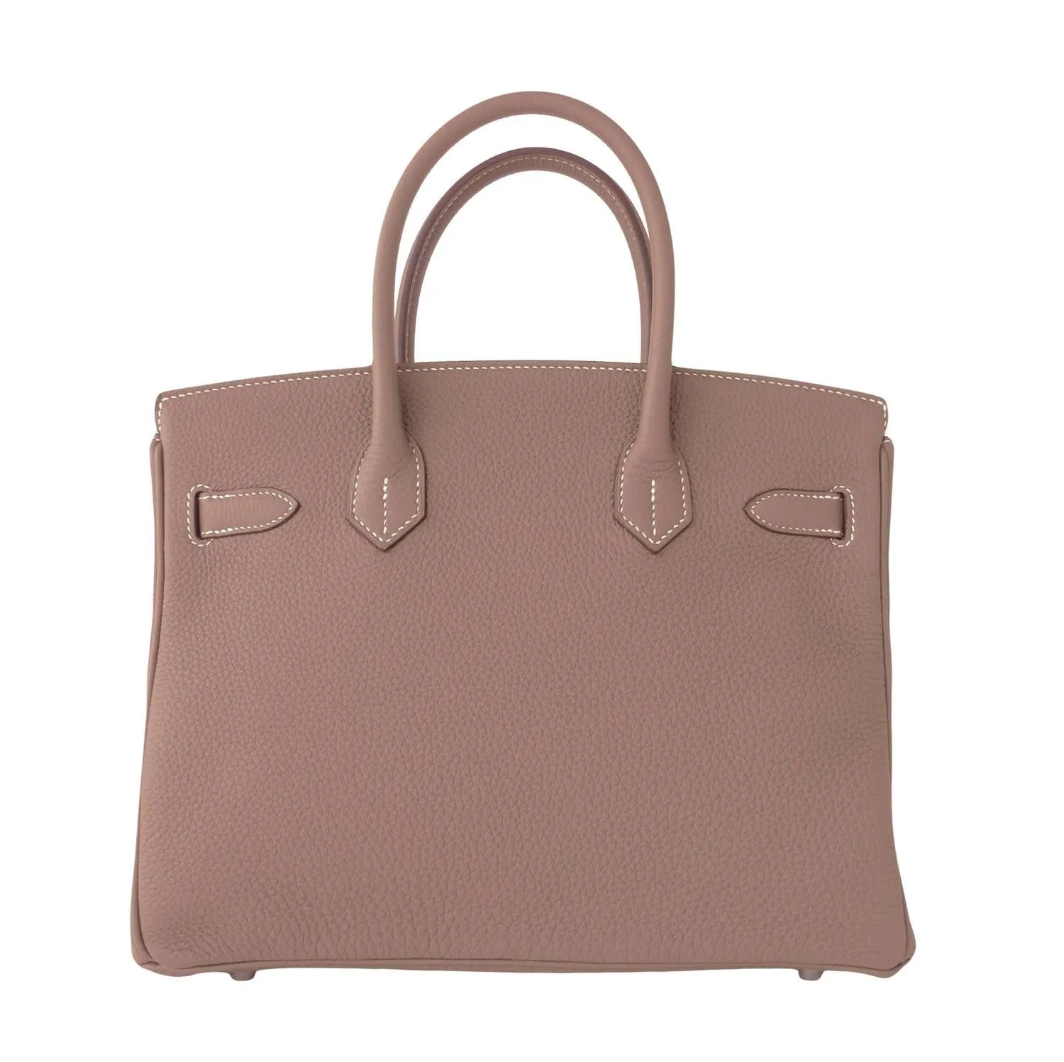 Hermes Etoupe 30cm Togo Birkin Palladium Hardware Bag Iconic