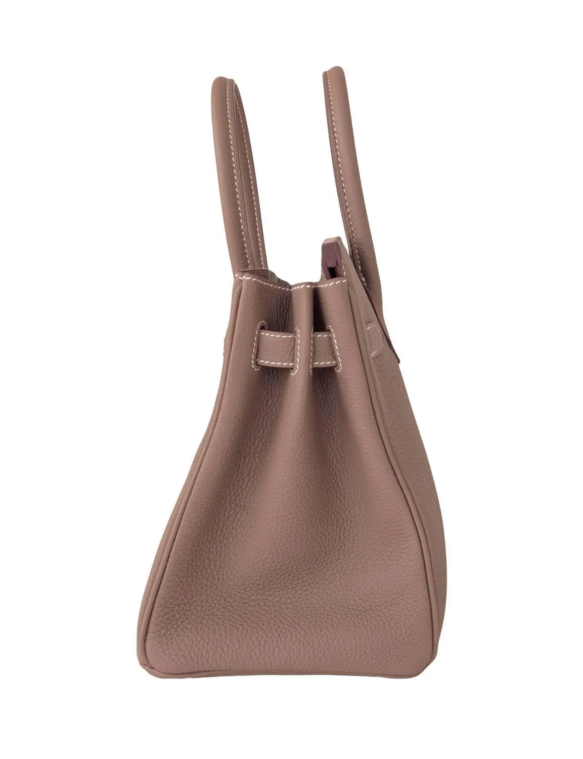 Hermes Etoupe 30cm Togo Birkin Palladium Hardware Bag Iconic