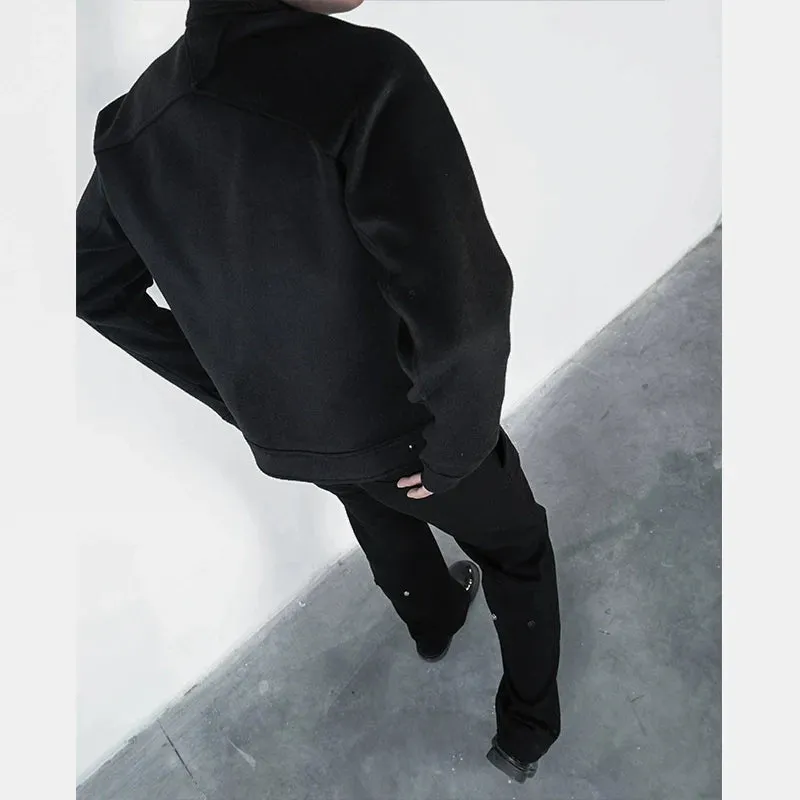 High Collar Zipper Jacket