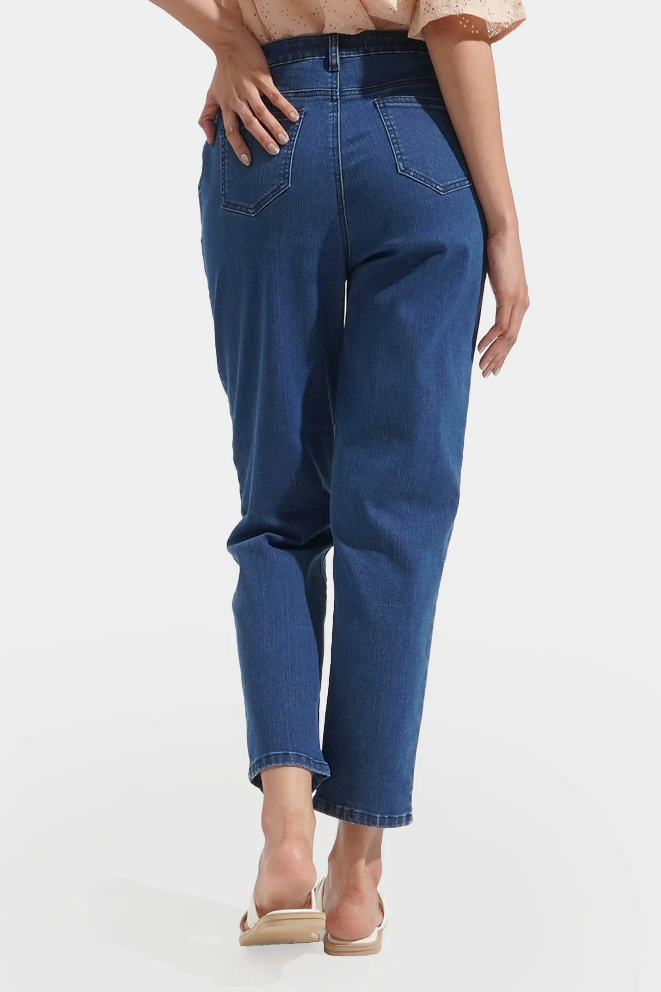 High Waist Slim Jeans