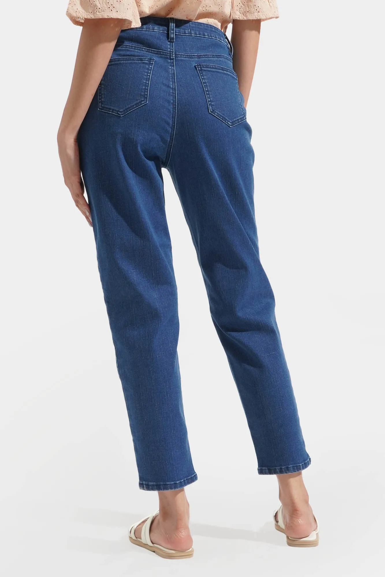 High Waist Slim Jeans