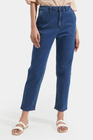 High Waist Slim Jeans