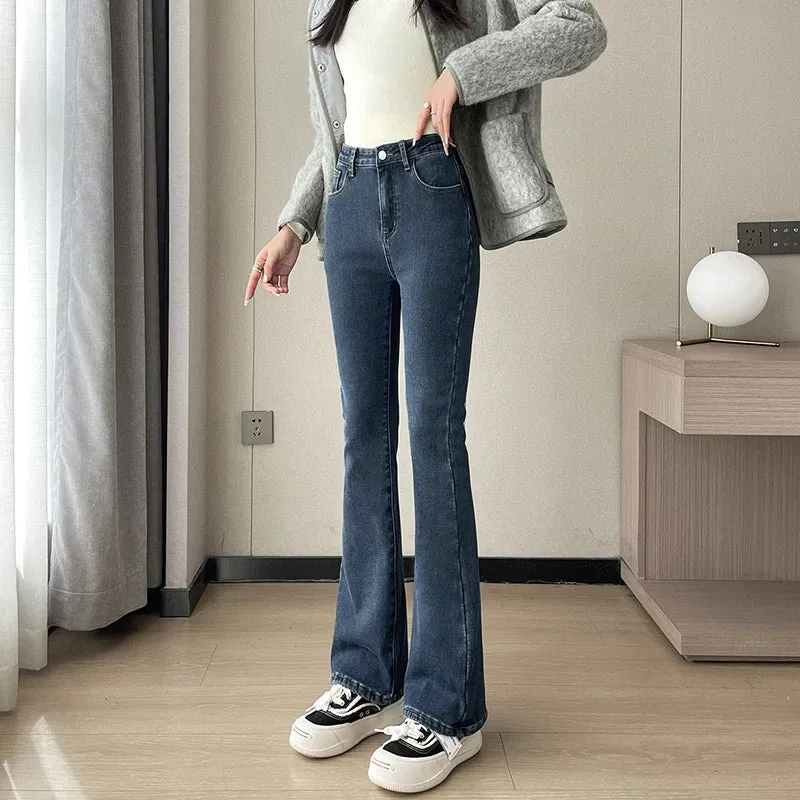 High Waist Urban Straight Flare Trouser