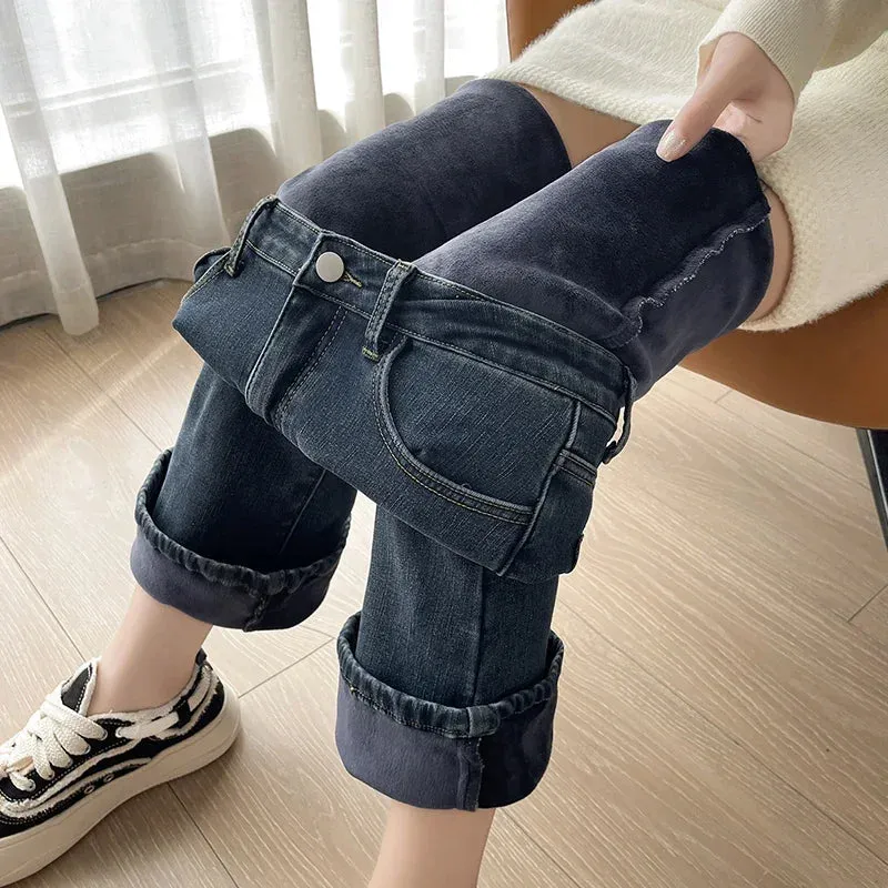 High Waist Urban Straight Flare Trouser