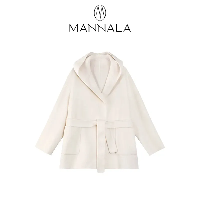 Hooded Alpaca Wool Coat