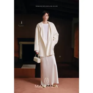 Hooded Alpaca Wool Coat