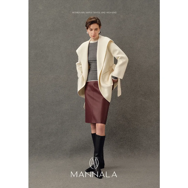 Hooded Alpaca Wool Coat