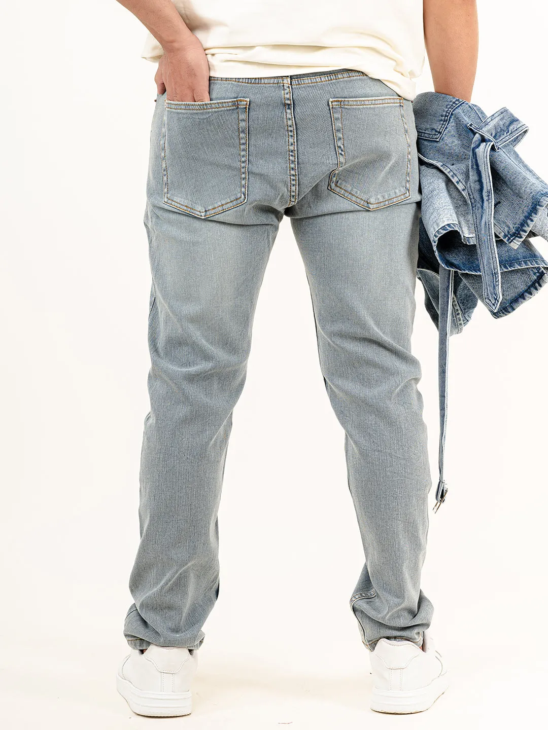 Ice W Tint Plain Slim Fit Denim jeans