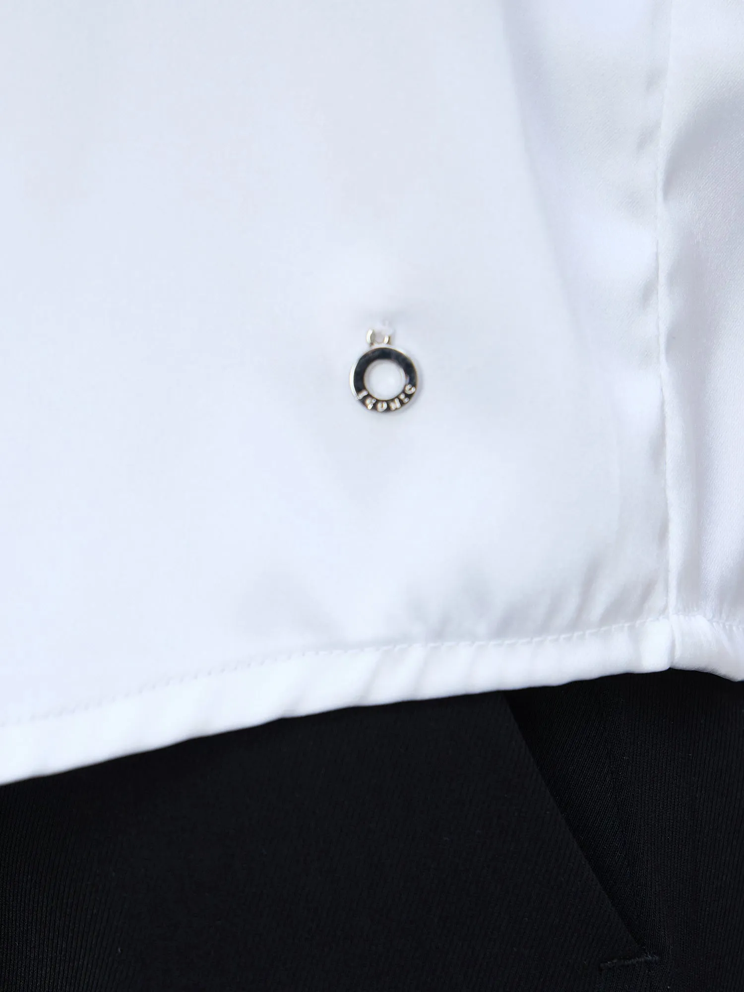 Iconic Women White Printed Collar Shirt