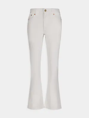 Ivory Flared Jeans