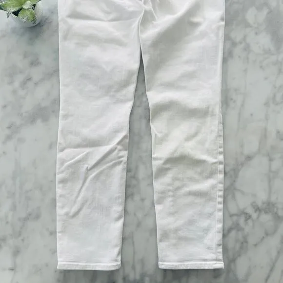 J Brand Capri White Jeans 27 Skinny Stretch Crop Cotton 5 Pocket Slim Capri