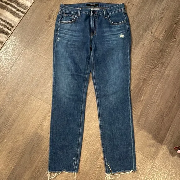 J Brand Johnny Mid Rise Boy Fit Jeans