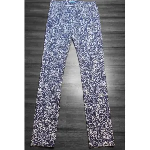 J McLaughlin Lexi Slim Stretch Jeans Womens Size 2 Blue White Floral Print NWOT