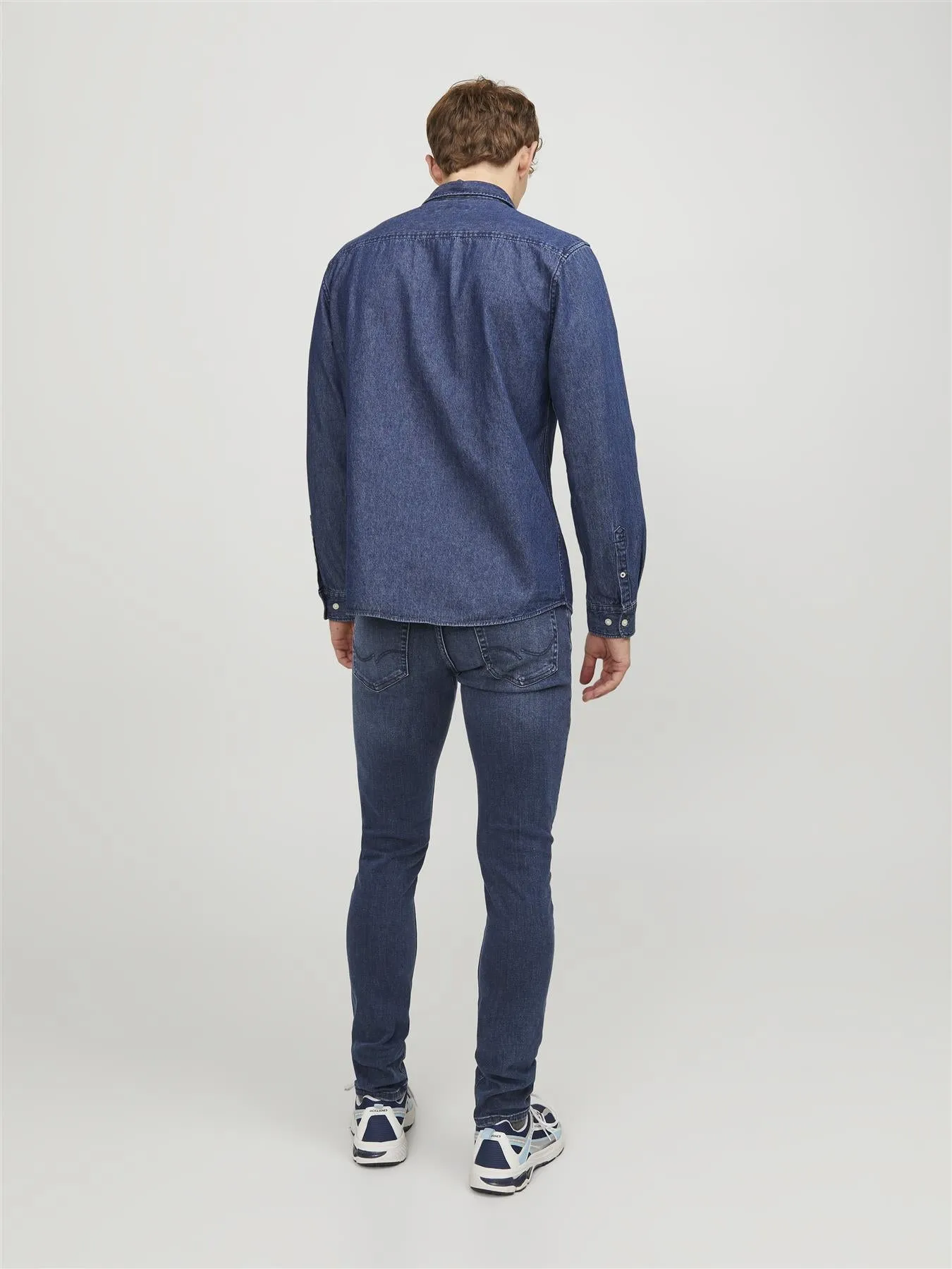 Jack & Jones Slim Fit Jeans For Men - JJIGLENN JJORIGINAL CB 812 NOOS in Blue Denim, 28W-38W