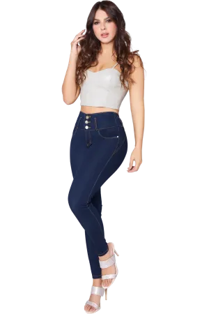 Jackie London Jeans 2205 - High Rise Skinny Push-Up Jeans for a Flattering Fit