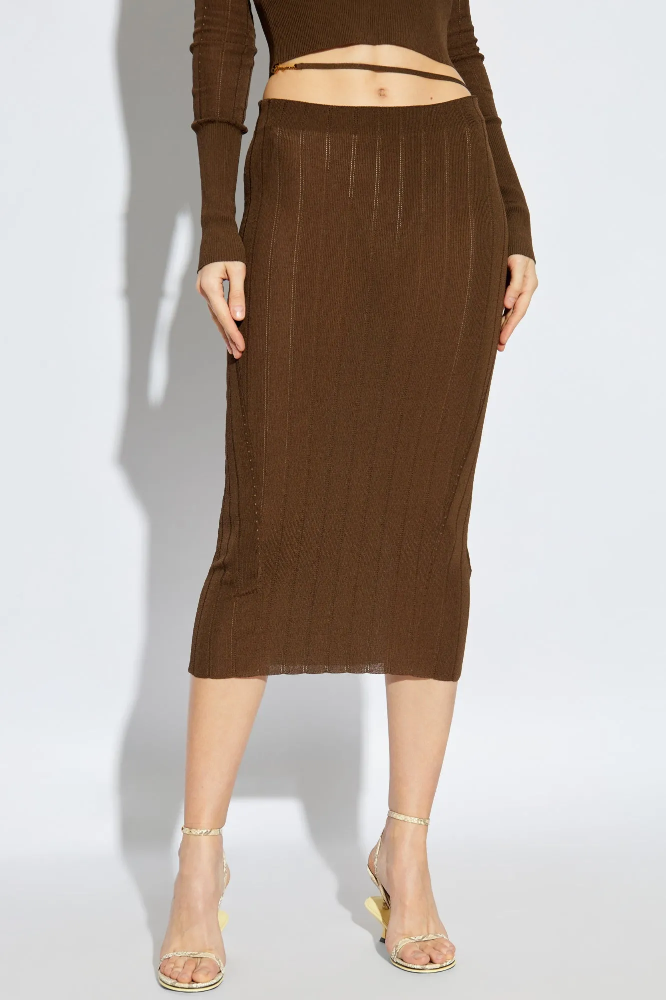 Jacquemus Skirt 'Pralu' in BROWN - 36