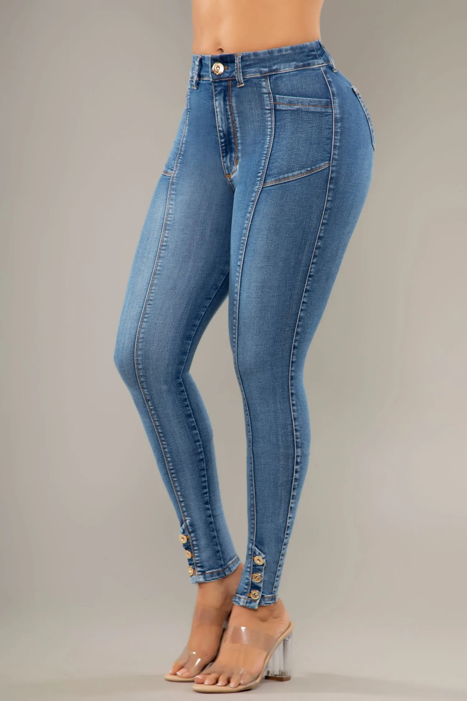 JEANS COLOMBIANOS PUSH UP AZUL 6684