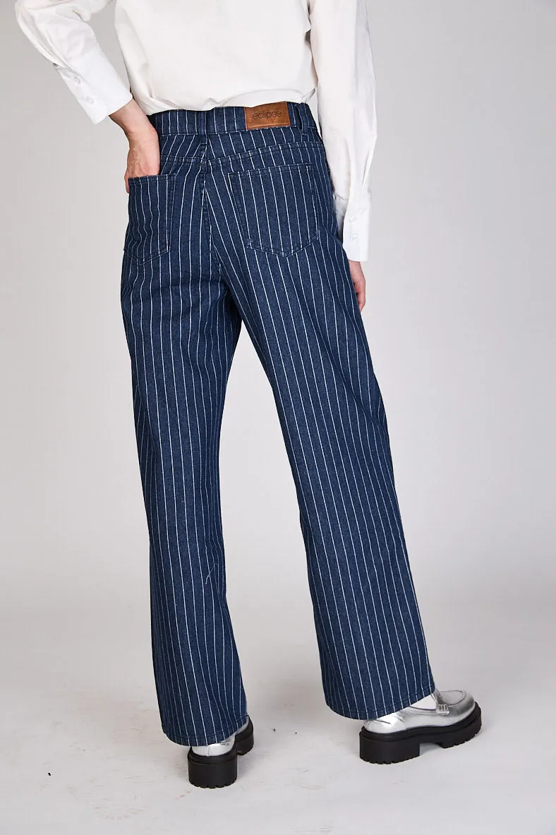 Jeans Líneas Wide Leg Florencia Eclipse