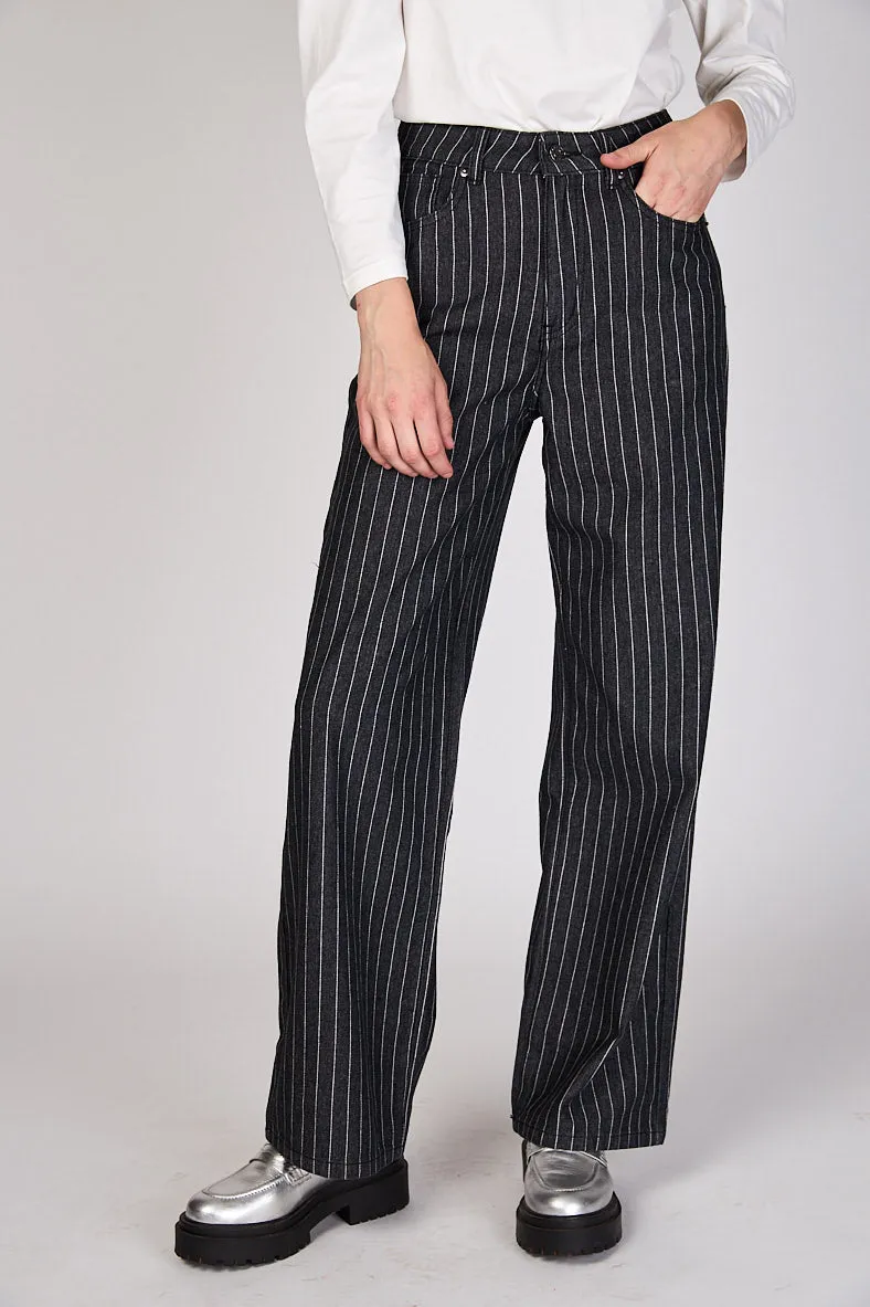Jeans Líneas Wide Leg Florencia Eclipse