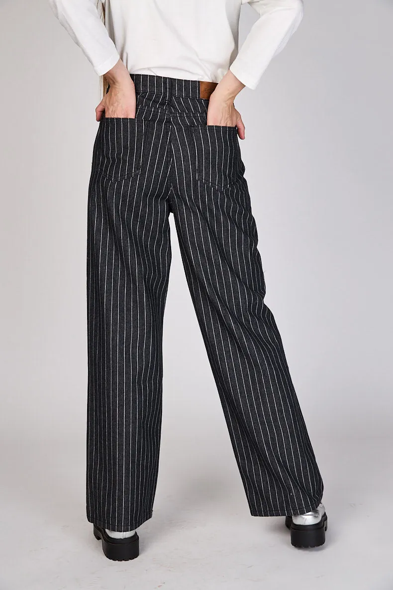 Jeans Líneas Wide Leg Florencia Eclipse