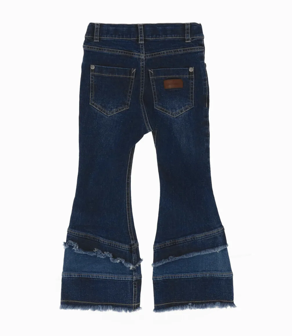 Jeans niña con flecos