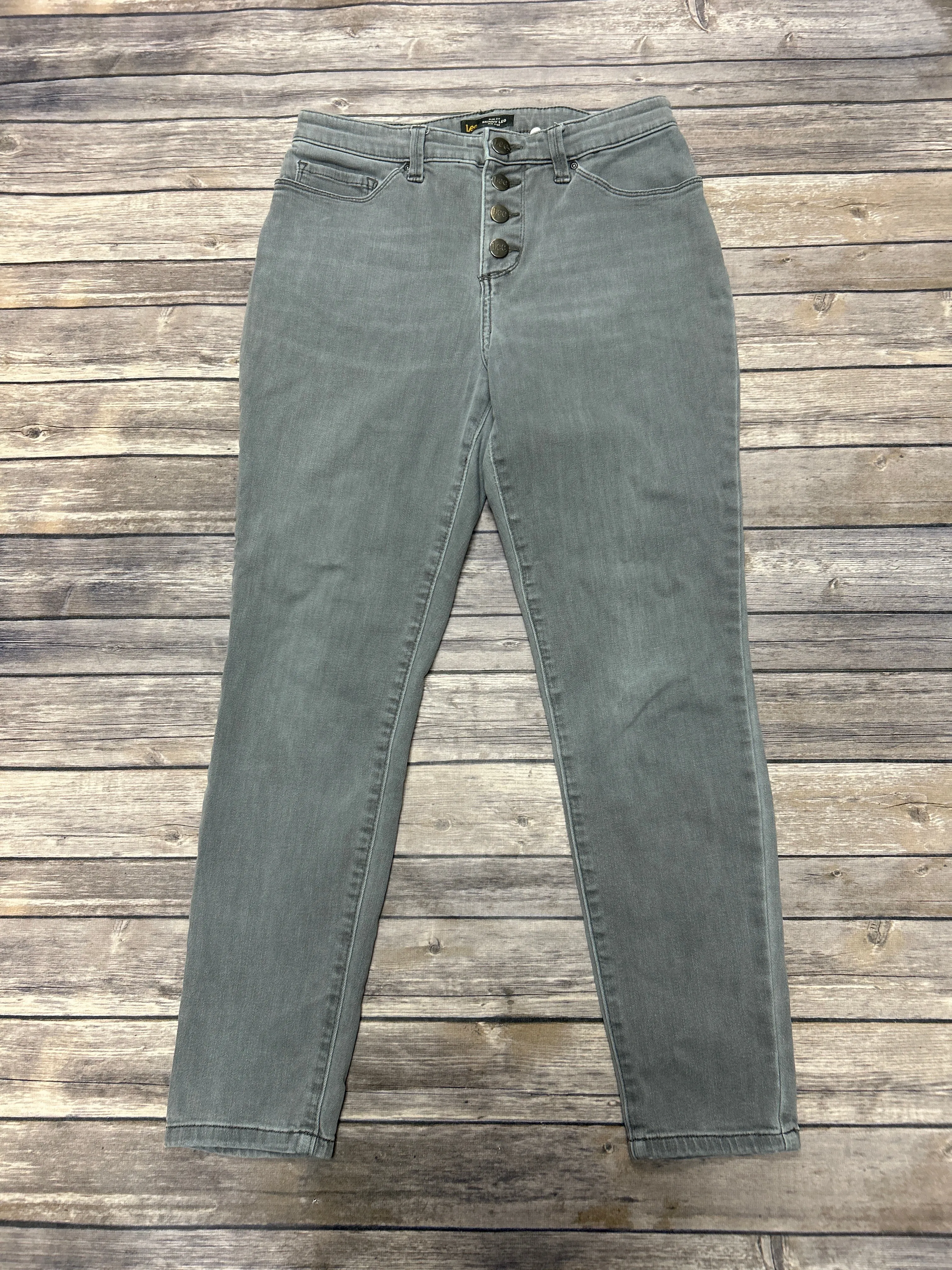 Jeans Skinny By Levis In Grey, Size: 10