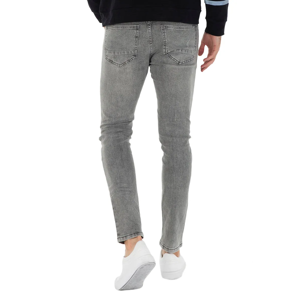 JEANS SLIM DESTRUCCIÔN LEÔN PARA HOMBRE QUARRY