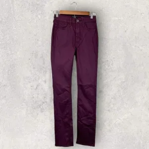 Jen7 7 For All Mankind Purple Slim Straight Jeans Size 0
