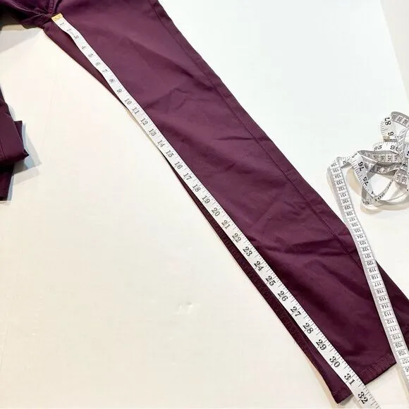 Jen7 7 For All Mankind Purple Slim Straight Jeans Size 0