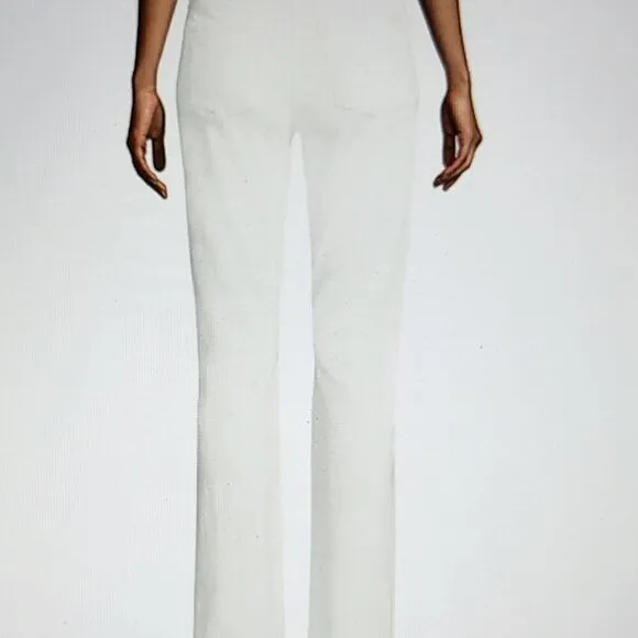 JEN7 BY 7 FOR ALL MANKIND Womens Skinny Cropped Cropped Jeans In White Sz 14 NWT