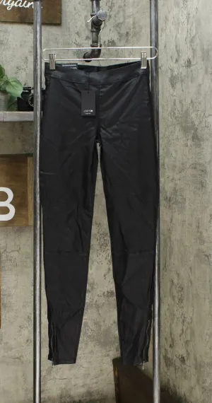 Joes Jeans Women's High Rise Coated Skinny Ankle Jeggings Black 26