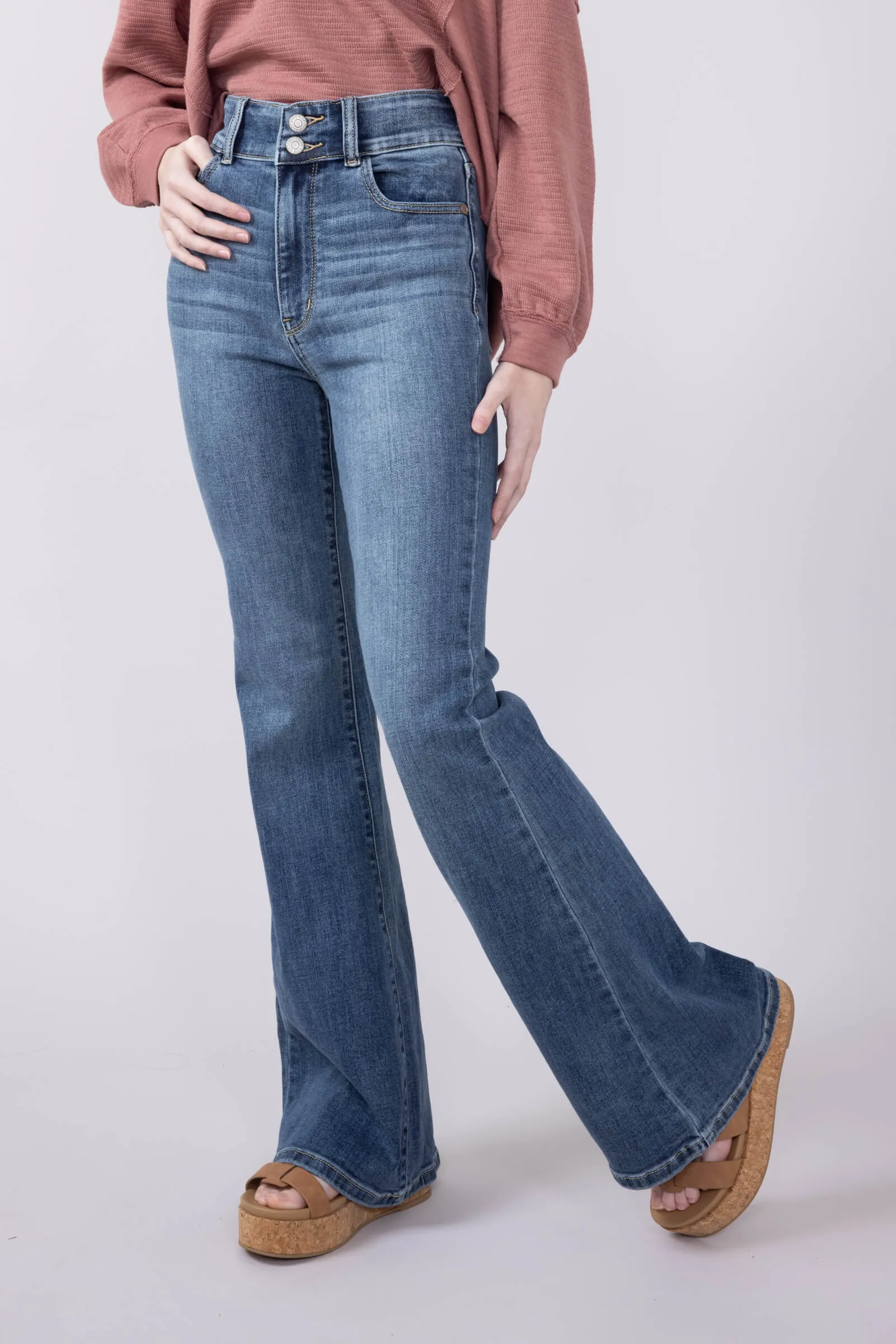 Judy Blue High Rise Flare Jeans for Women | 82630REG