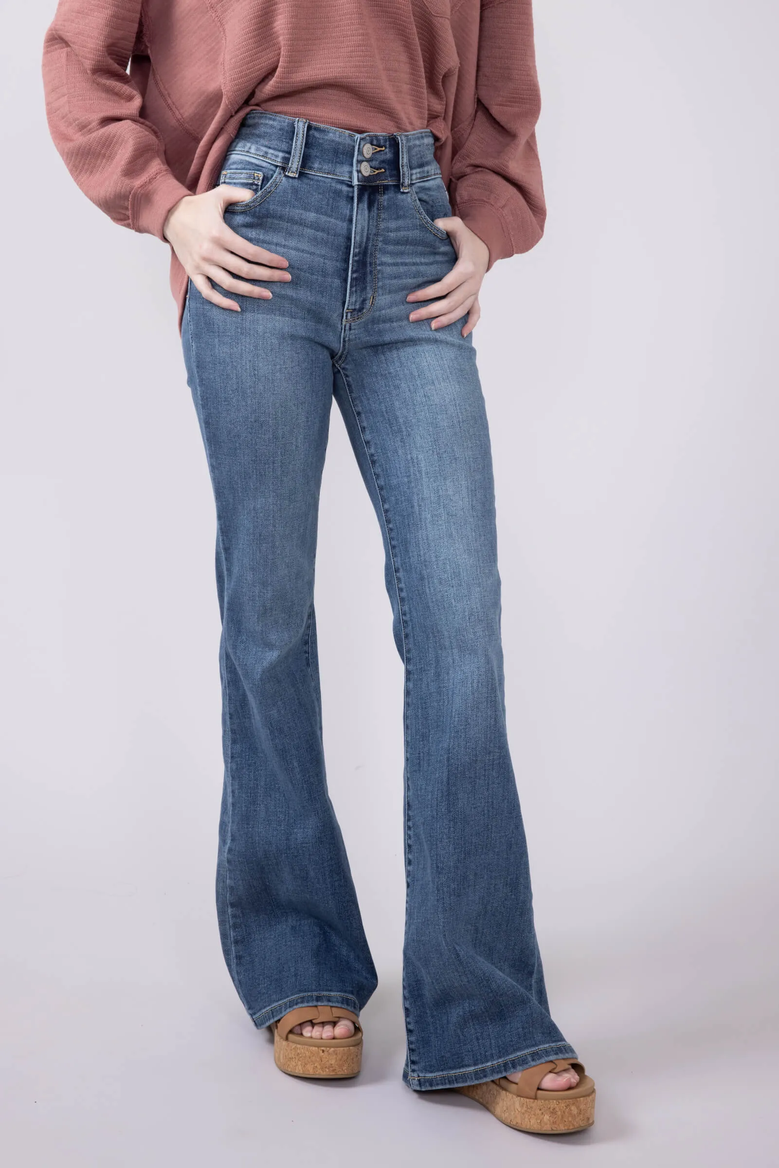 Judy Blue High Rise Flare Jeans for Women | 82630REG