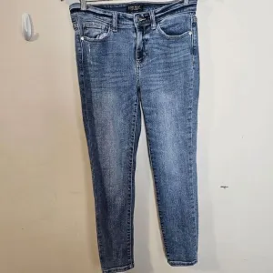 Judy Blue Mid Rise Slim Fit Jeans JB82254LT Women's Blue Size 7/28