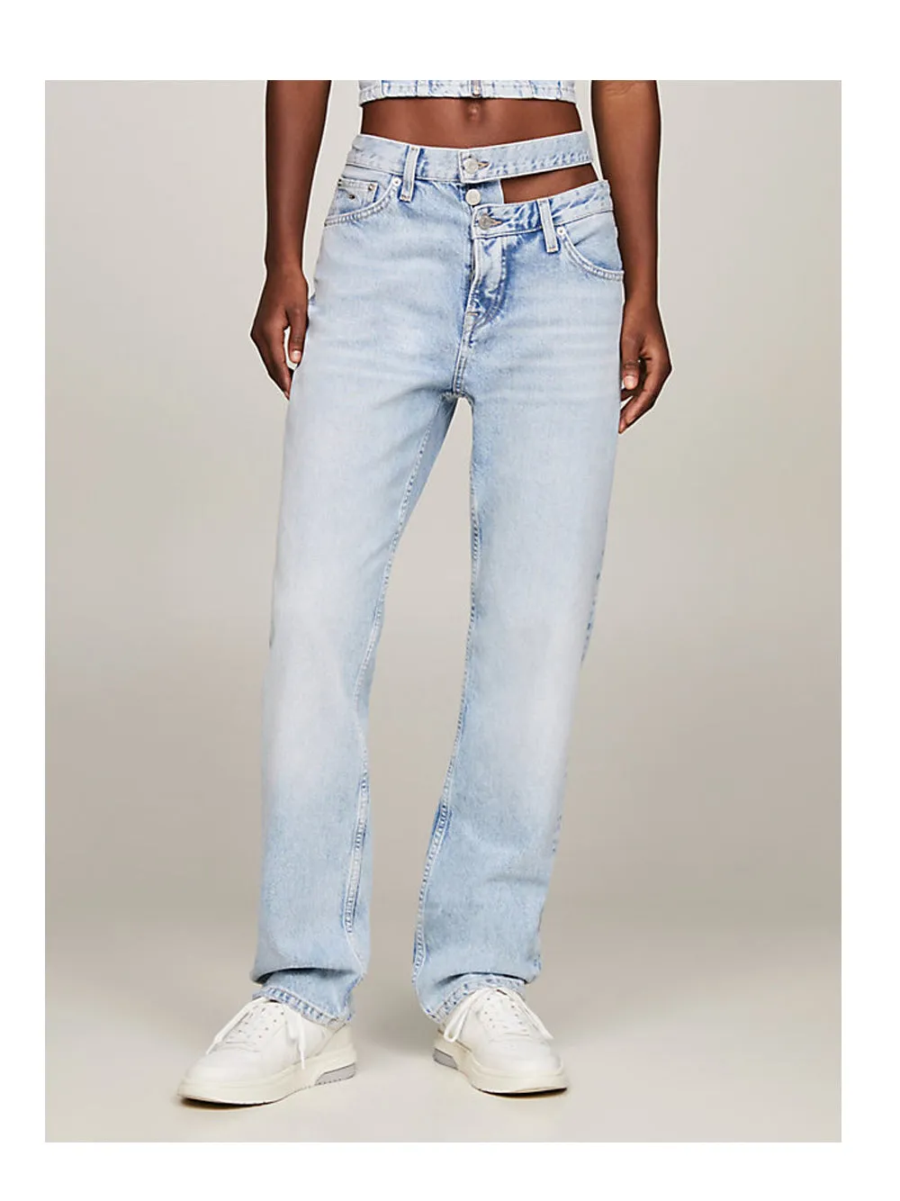 Julie Cut Out Wb Uh Str - Denim Light