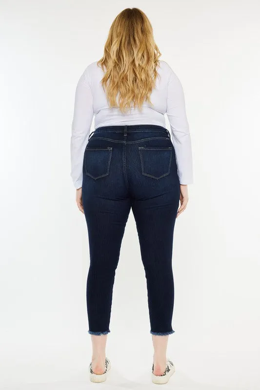 Kan Can Plus High Rise Ankle Skinny Jeans
