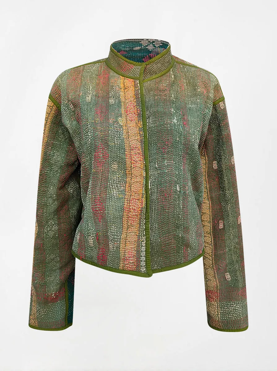 kantha vintage crop jacket monika (butterfly)