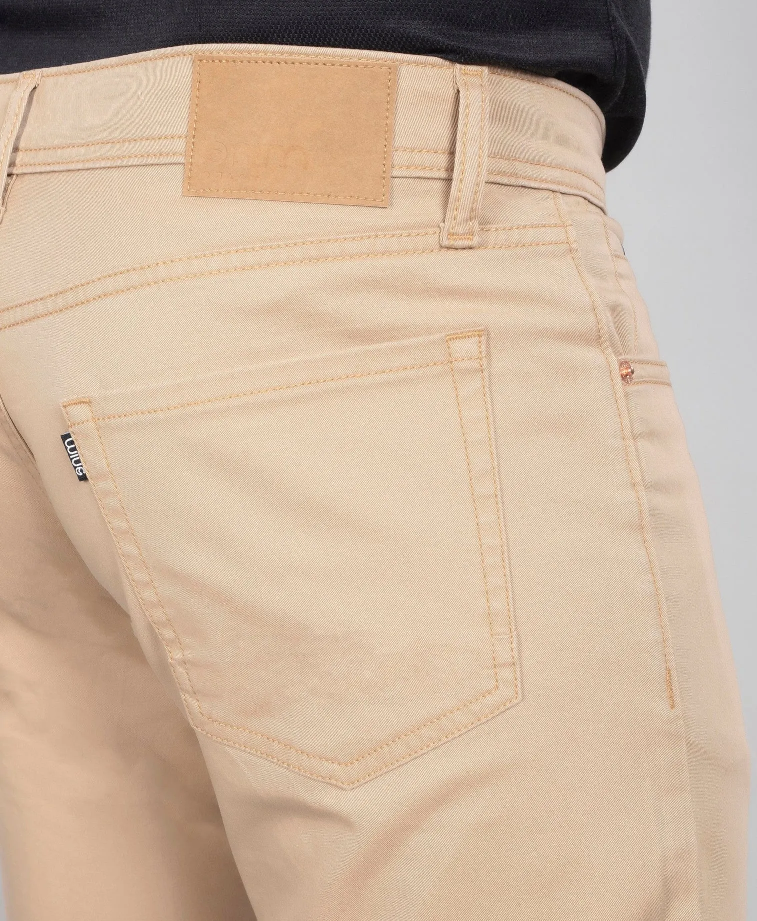 Khaki Cotton Stretch Jeanos