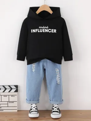 Kids MINI INFLUENCER Hoodie and Jeans Set